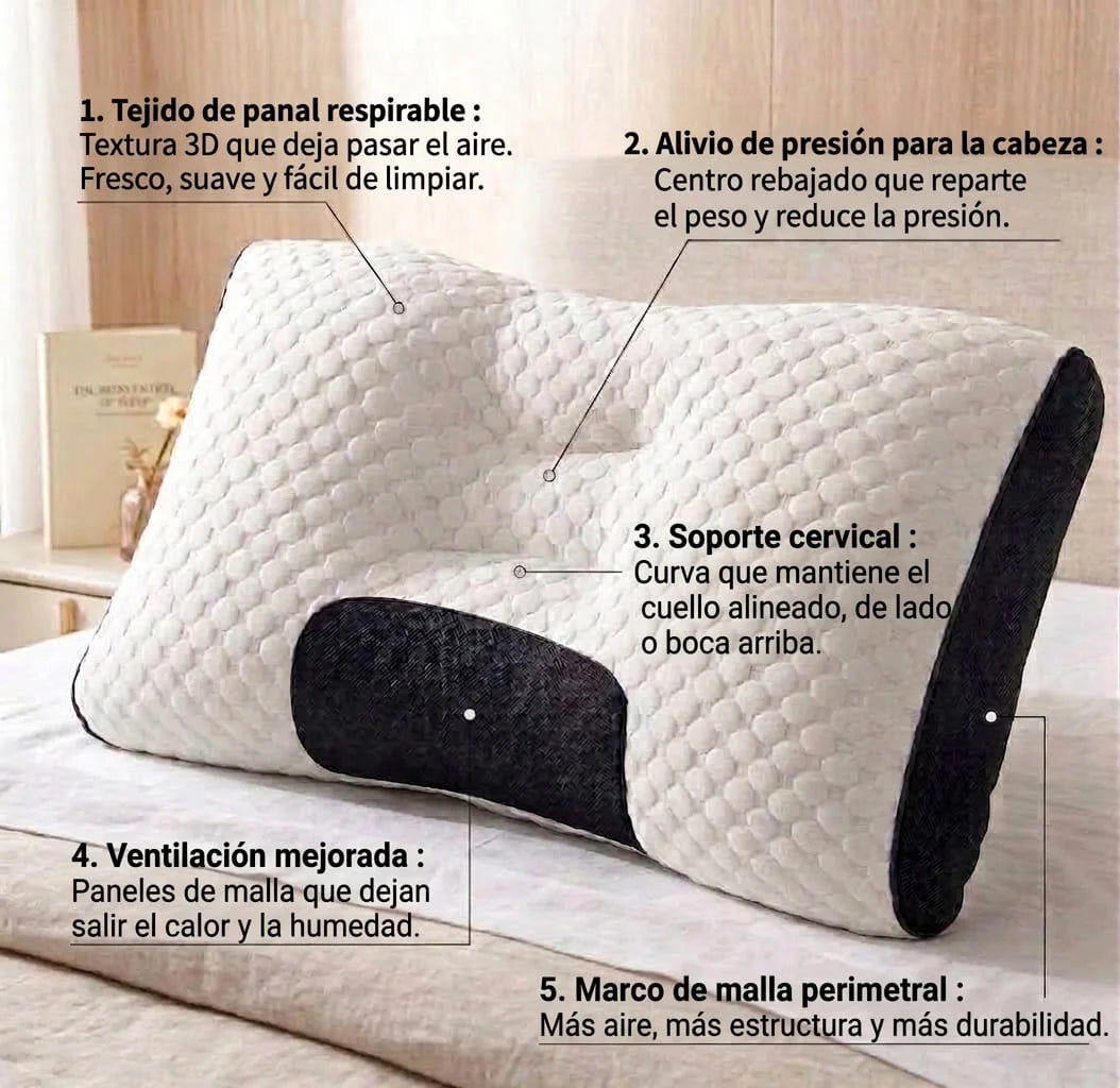 Almohada Cervical Vunea™: despierta sin dolor de cuello